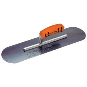 14 in. x 3 in. x 6 in. Blue Steel Short Shank Pool Trowel w-ProForm® Handle