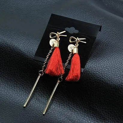 18 Styles, Short Tassel Small Boho Earrings