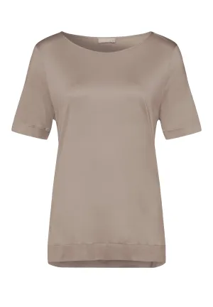 Aba Flowy Round Neck Top | Vetiver 76764-1689