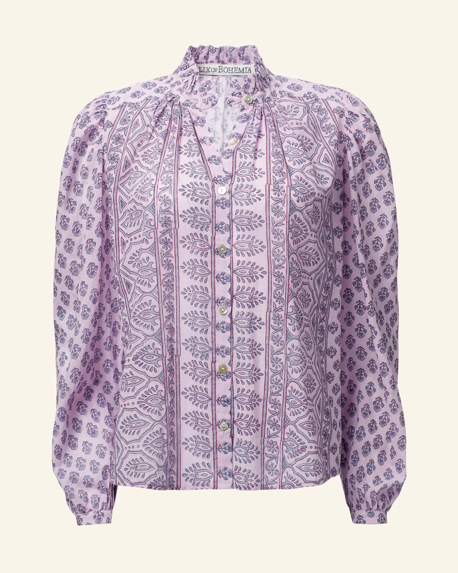 Annabel Lilac Bhutti Shirt