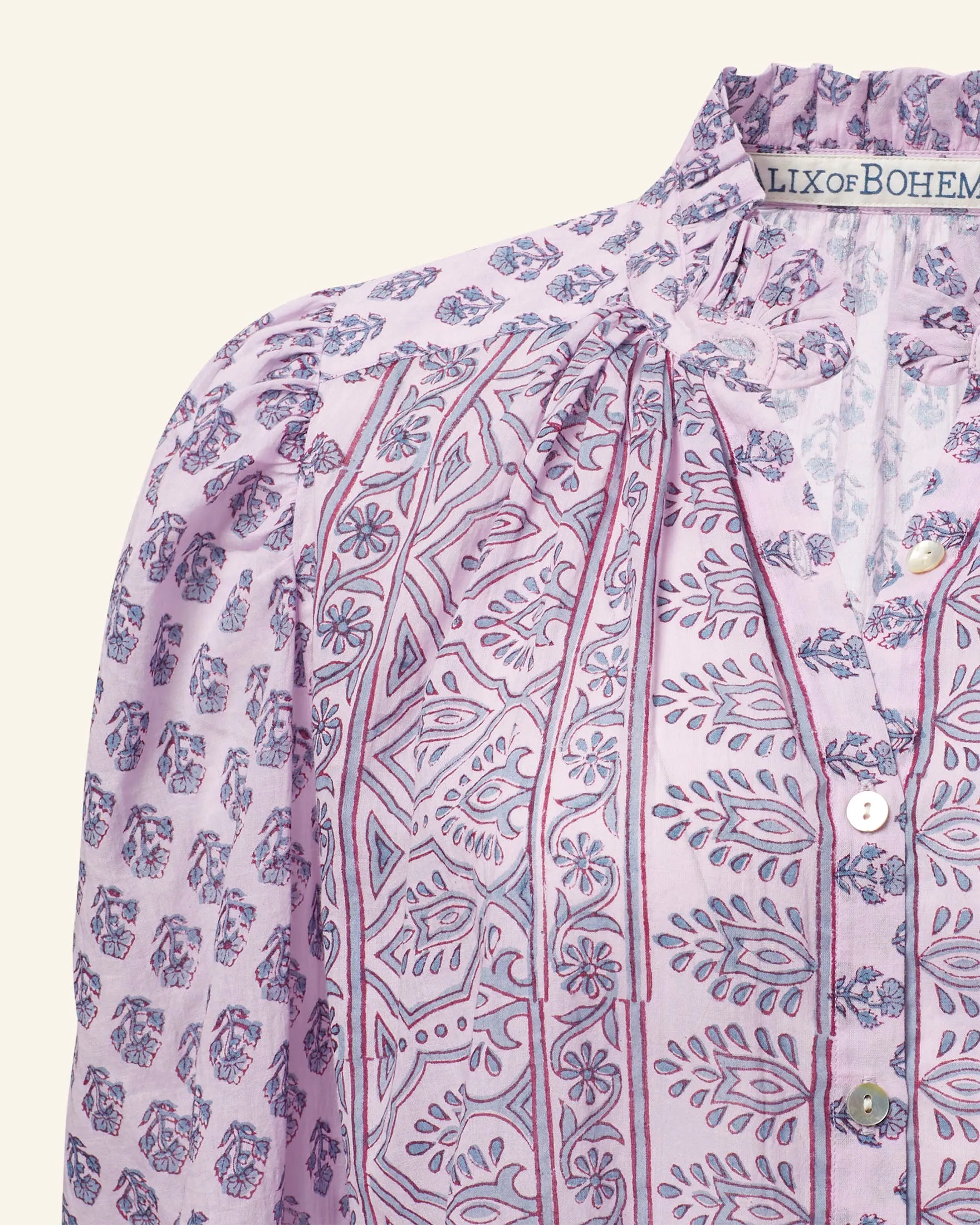 Annabel Lilac Bhutti Shirt