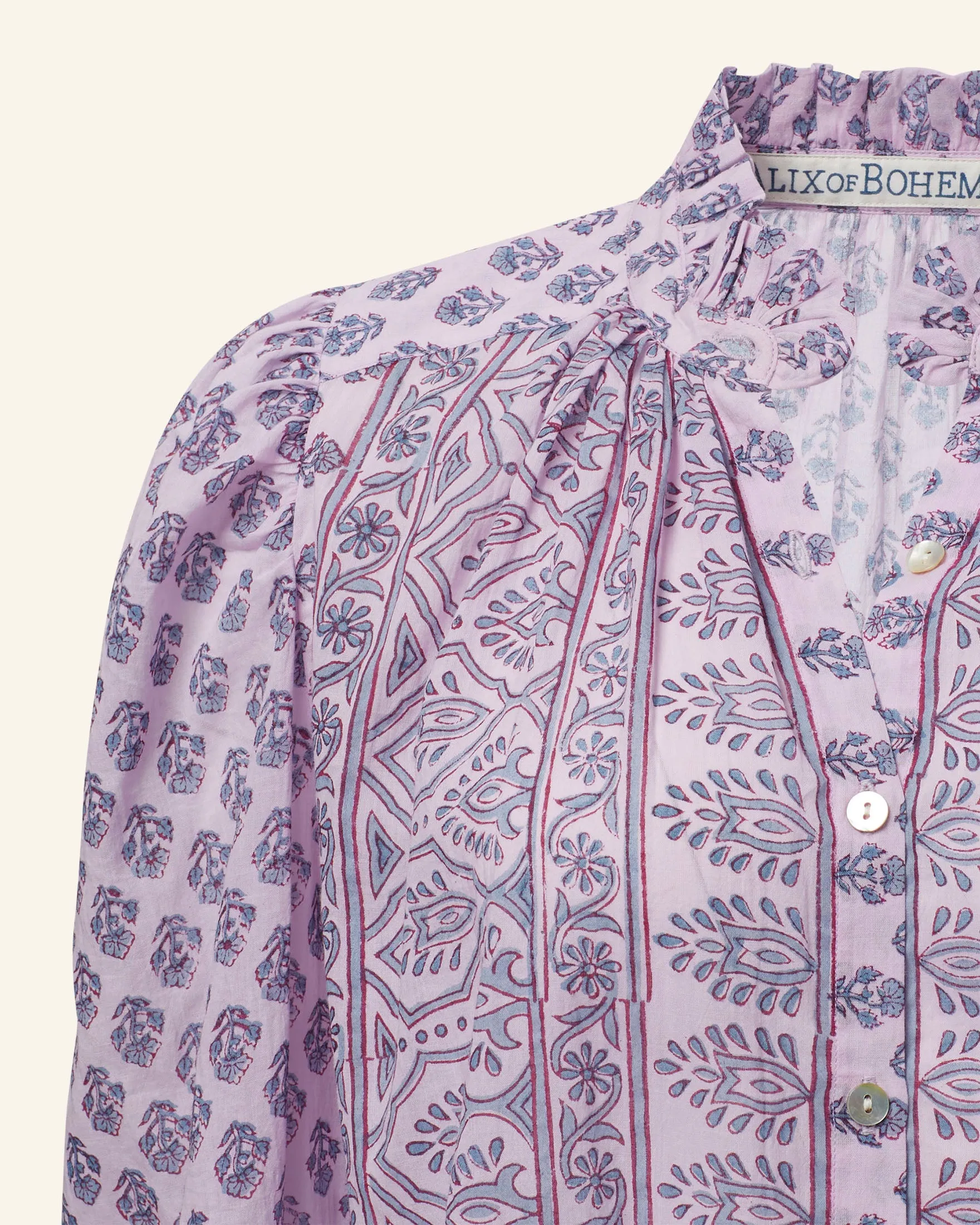 Annabel Lilac Bhutti Shirt