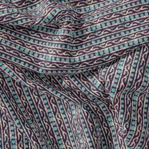 Attractive Polka Dot With Strips Digital Printed Fabric - Weightless