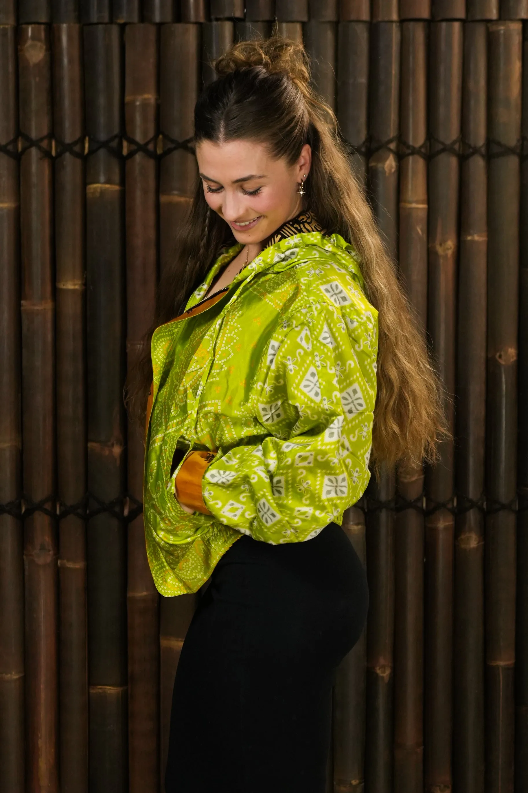 Bomber Jacket 'Rame' with hood - with imperfection