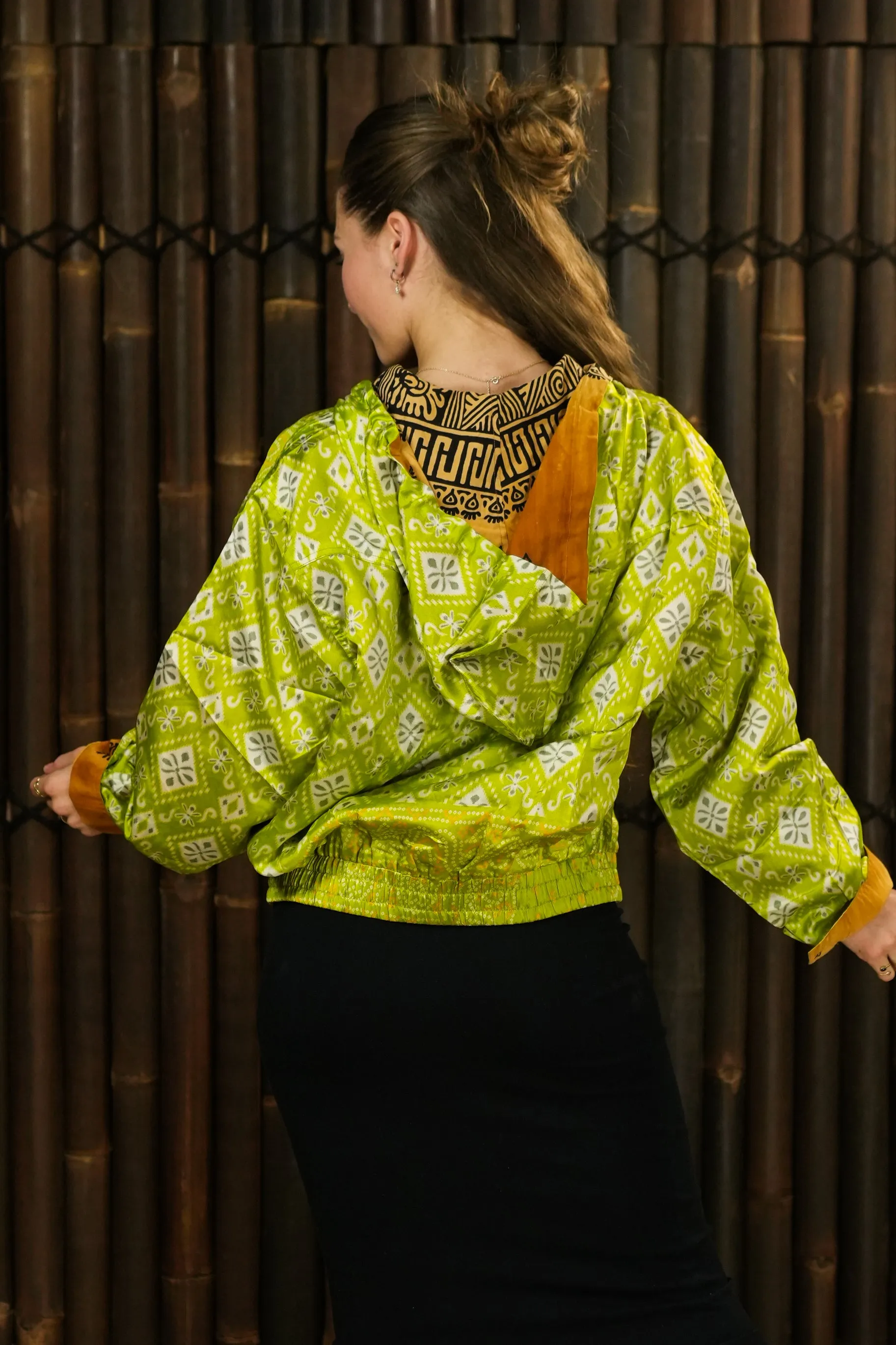 Bomber Jacket 'Rame' with hood - with imperfection