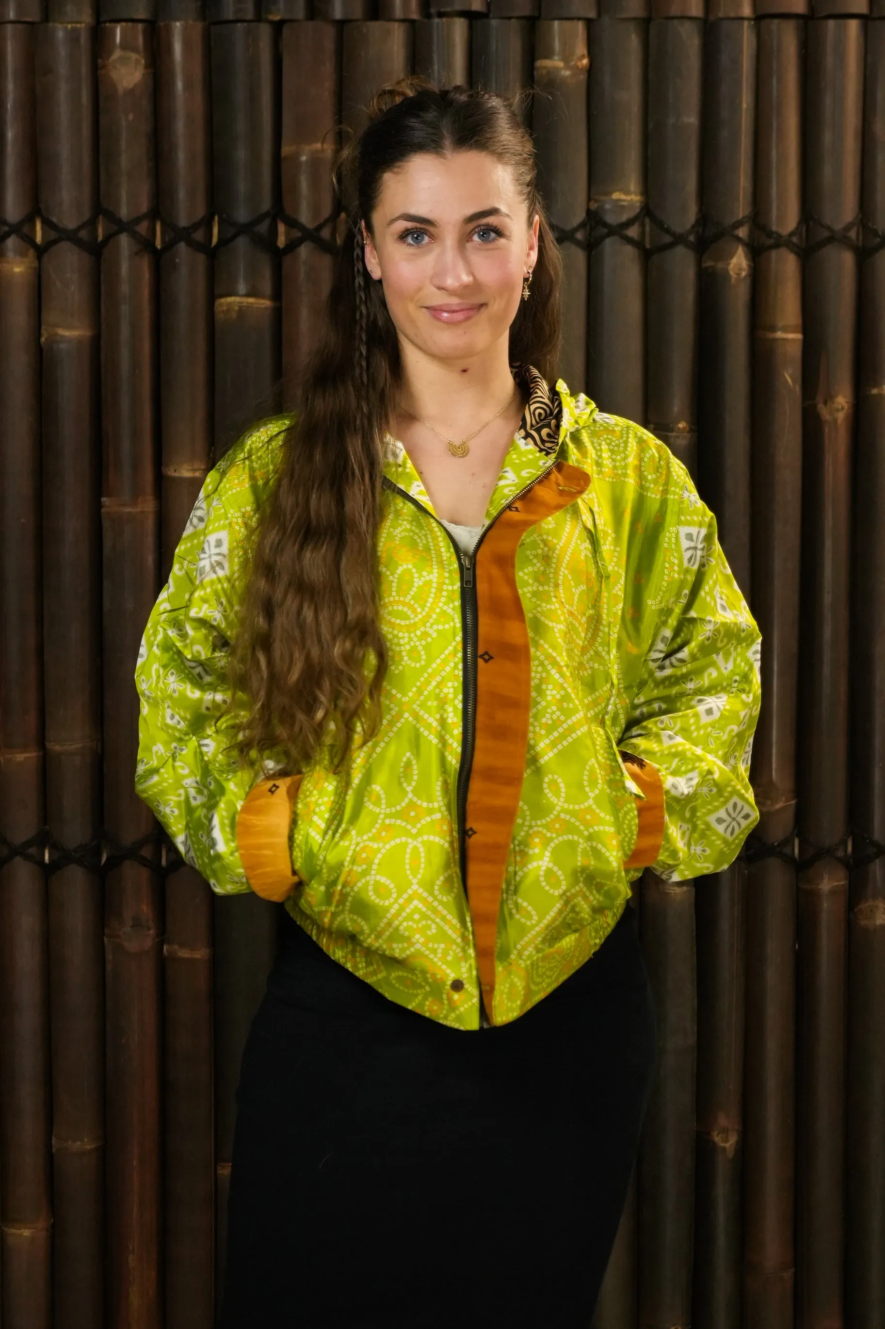 Bomber Jacket 'Rame' with hood - with imperfection
