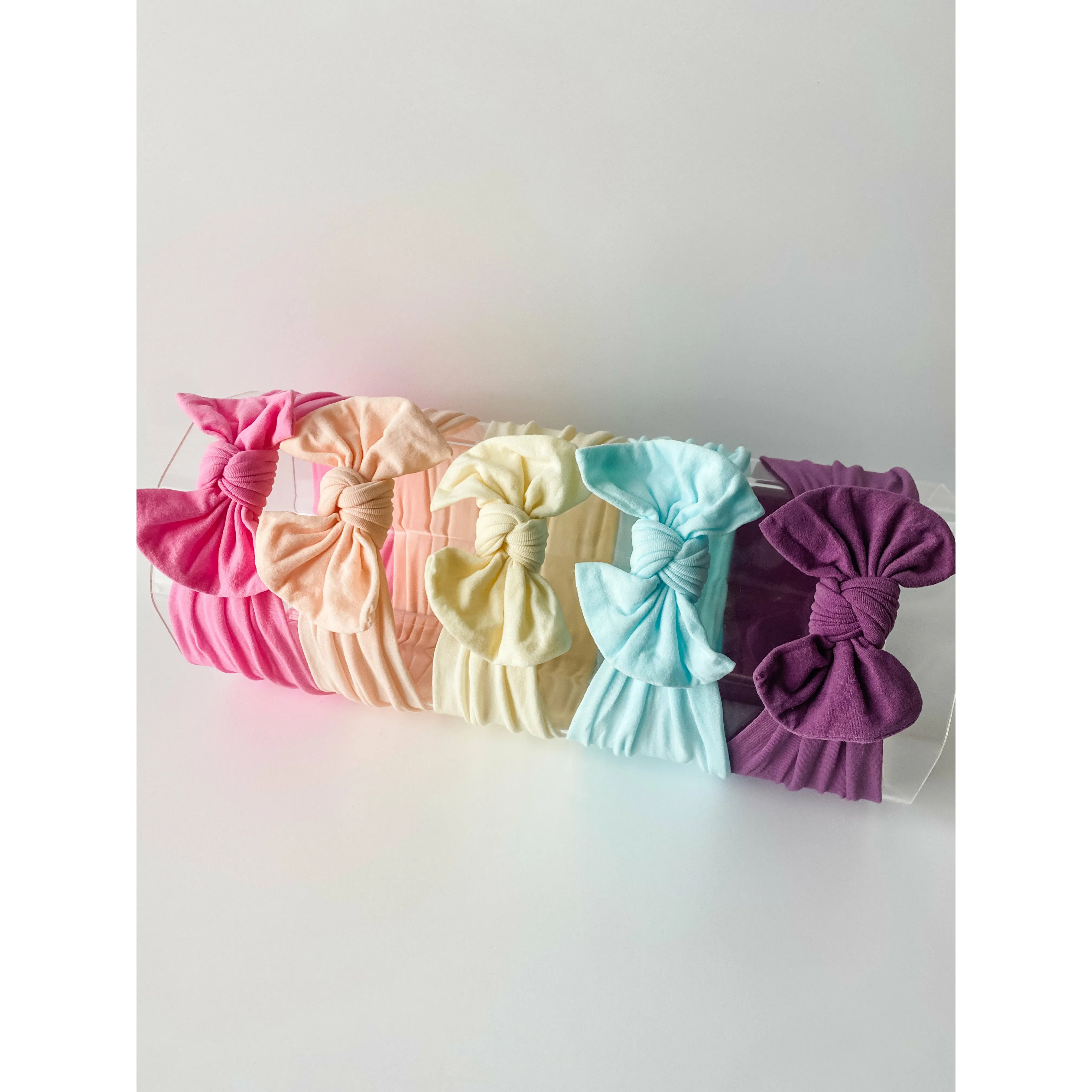 BUNDLE: (5) Bright Rainbow Nylon Knots