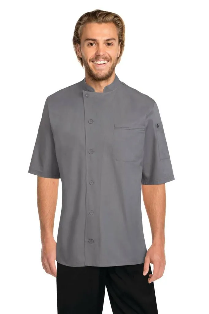 Chef Works V-Series Mens Grey Valais Chef Jacket