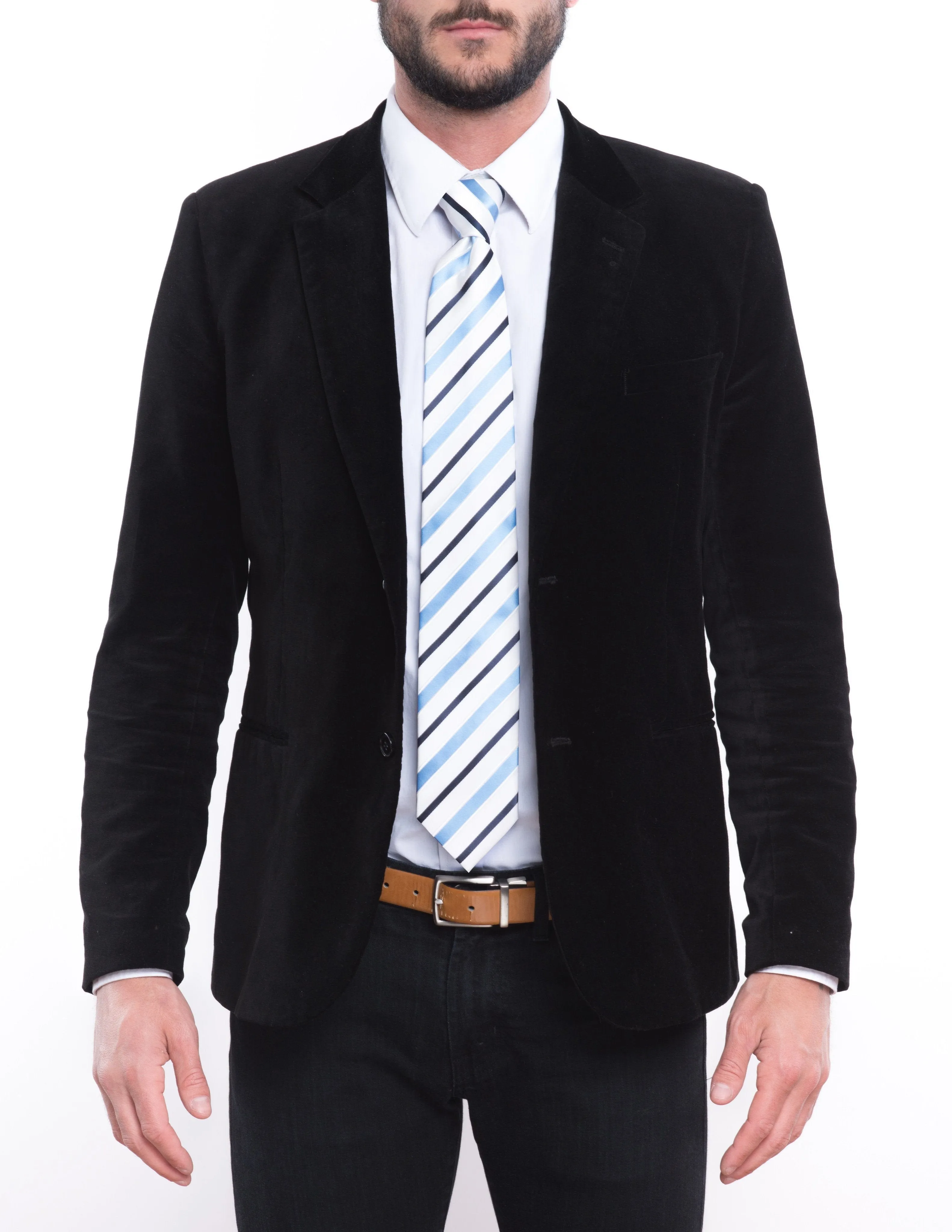 Classic Blue Striped Tie