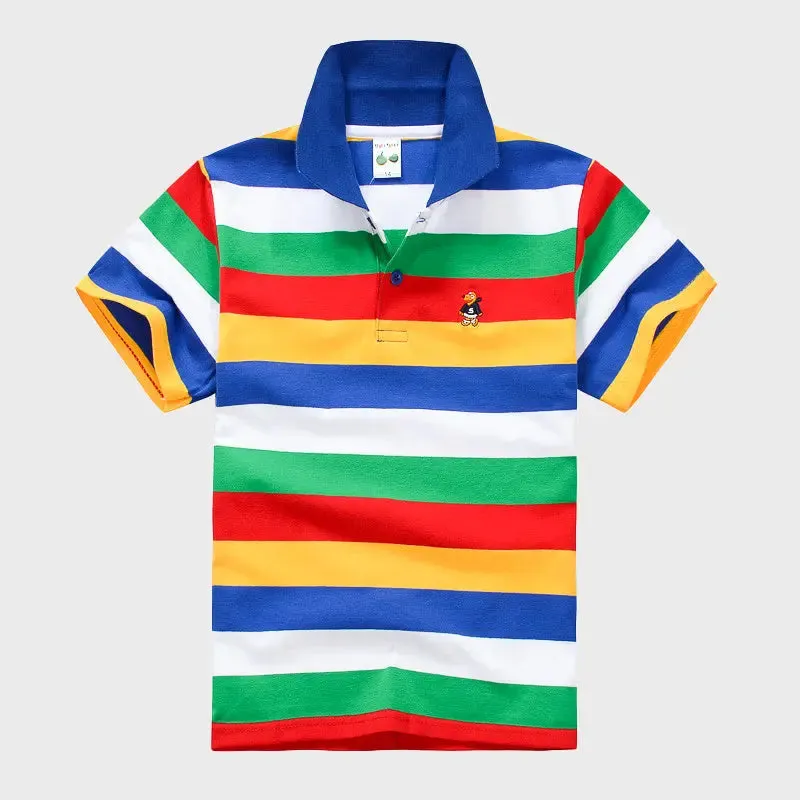 Cotton Striped Polo Shirt – Stylish Comfort for Every Occasion