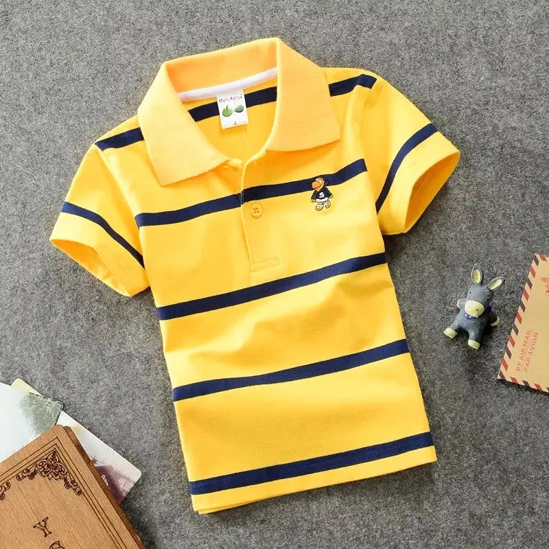 Cotton Striped Polo Shirt – Stylish Comfort for Every Occasion