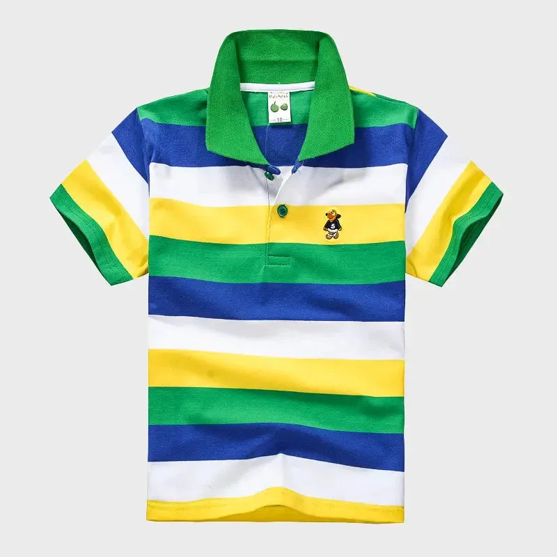 Cotton Striped Polo Shirt – Stylish Comfort for Every Occasion