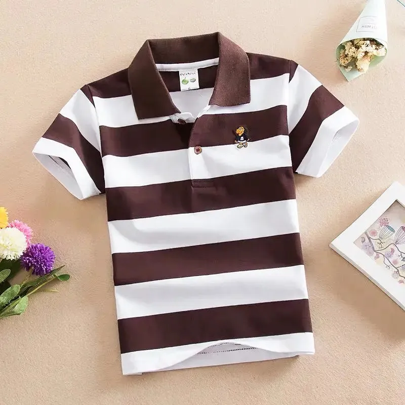 Cotton Striped Polo Shirt – Stylish Comfort for Every Occasion