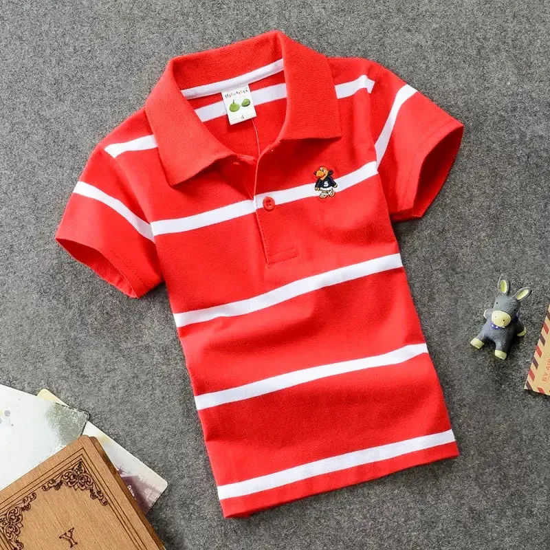 Cotton Striped Polo Shirt – Stylish Comfort for Every Occasion