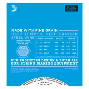 D'Addario EXL170S Nickel Wound Light Short Scale Bass Strings 45-100