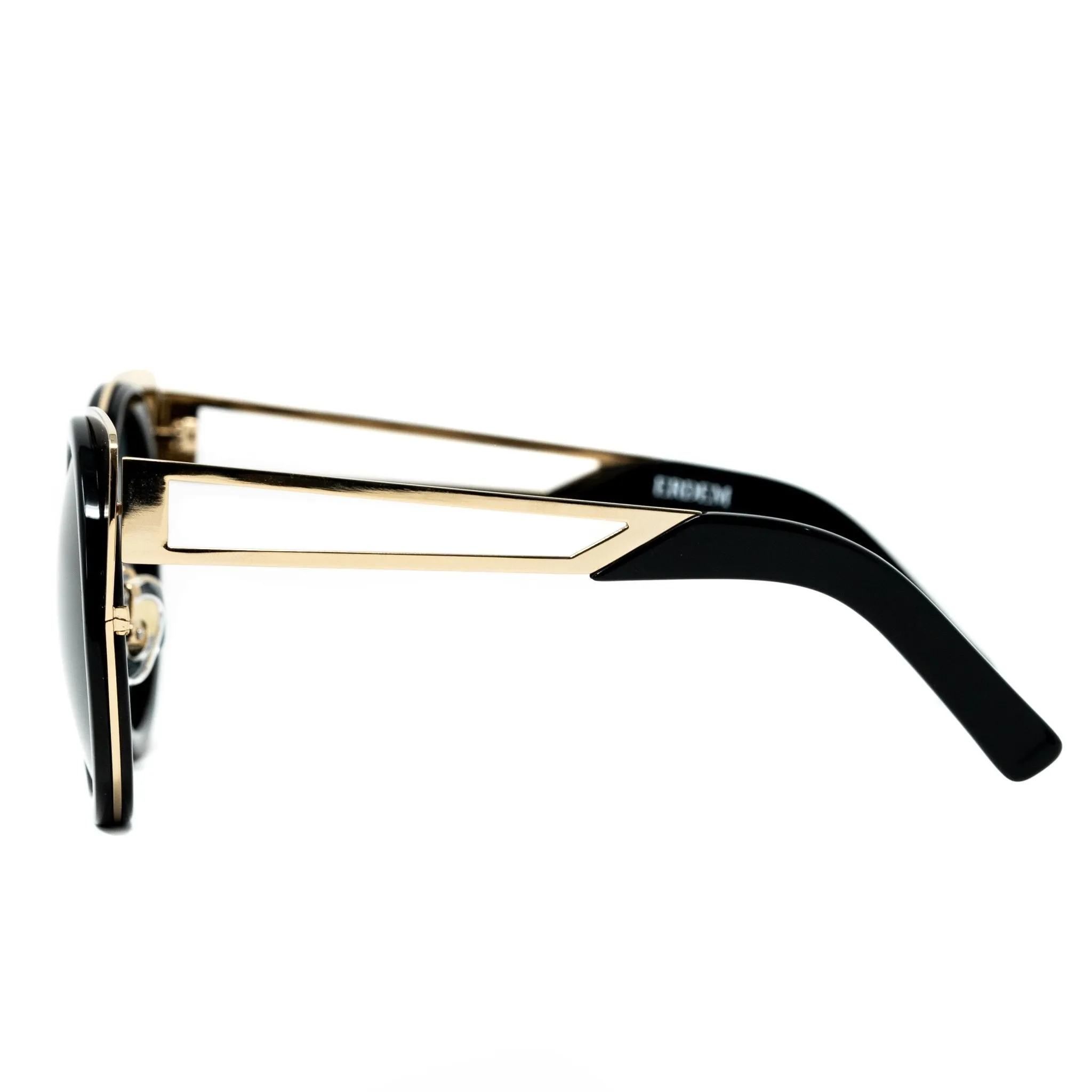 Erdem Sunglasses Cat Eye Light Gold and Black