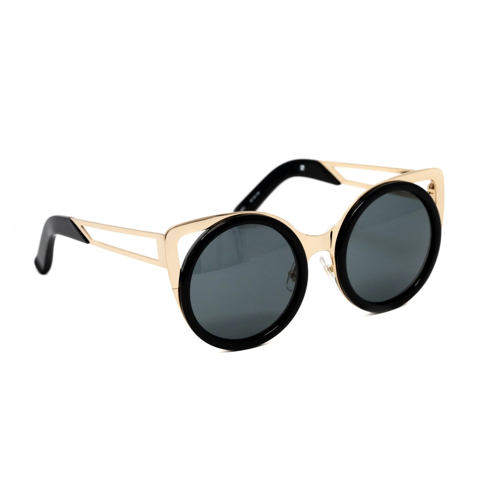 Erdem Sunglasses Cat Eye Light Gold and Black