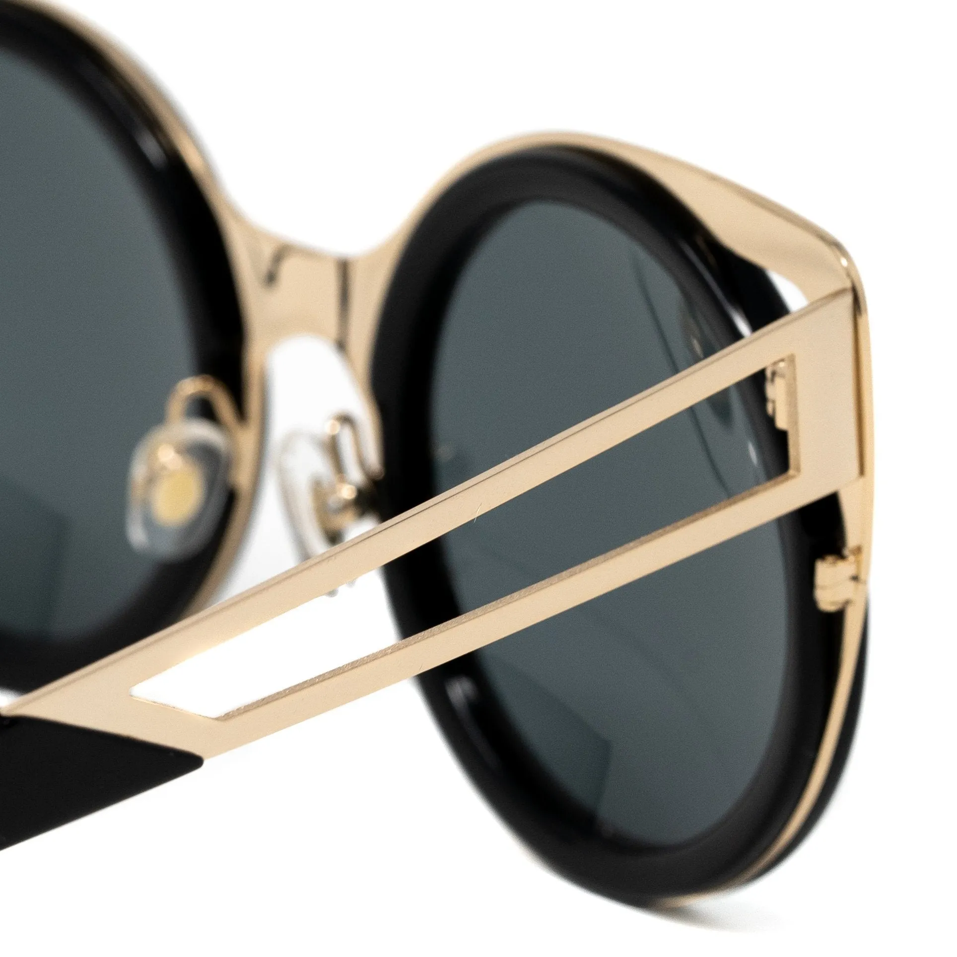 Erdem Sunglasses Cat Eye Light Gold and Black