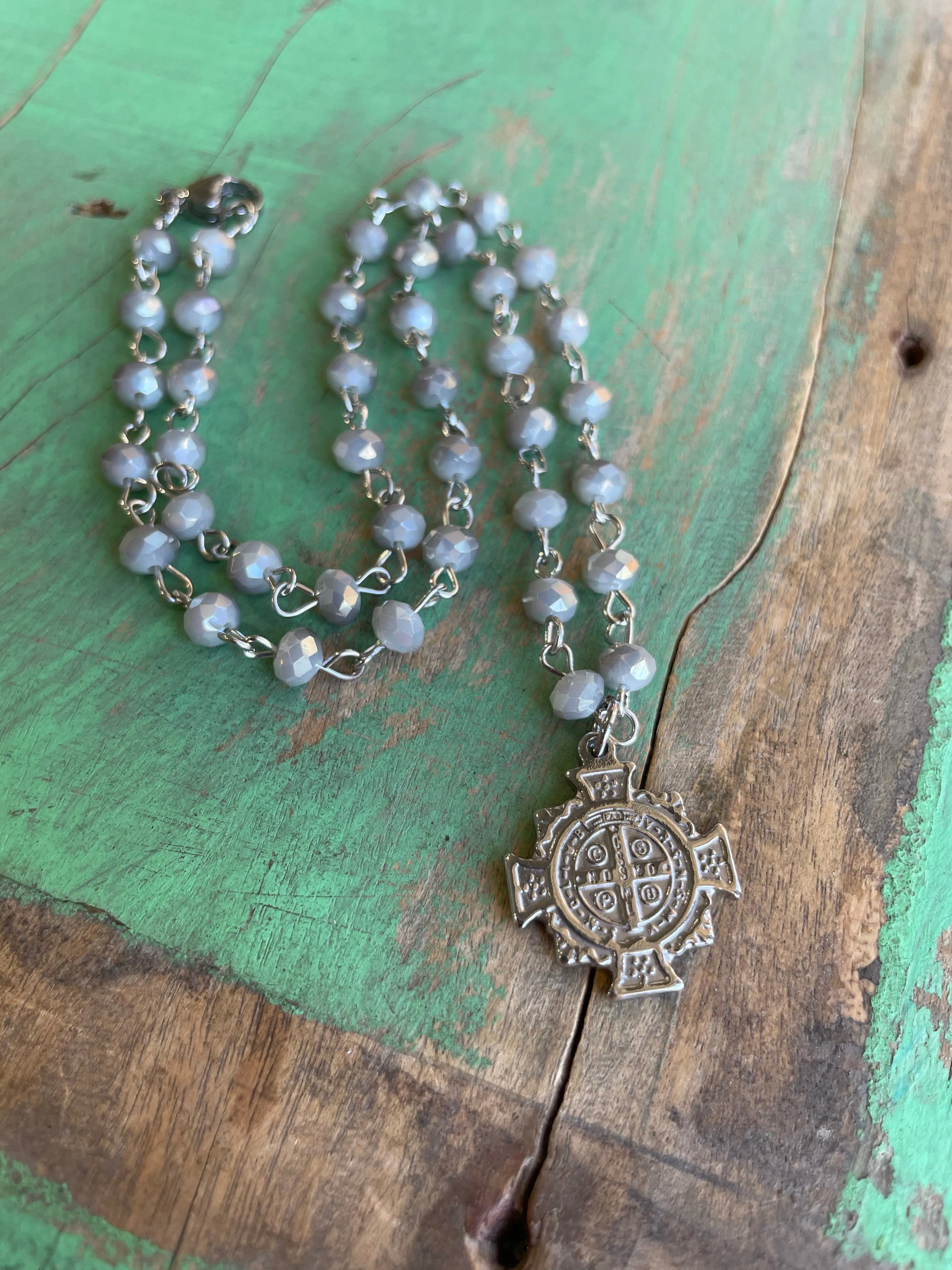 Grey Crystal St Benedict Set