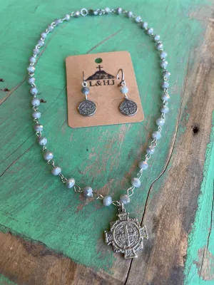 Grey Crystal St Benedict Set