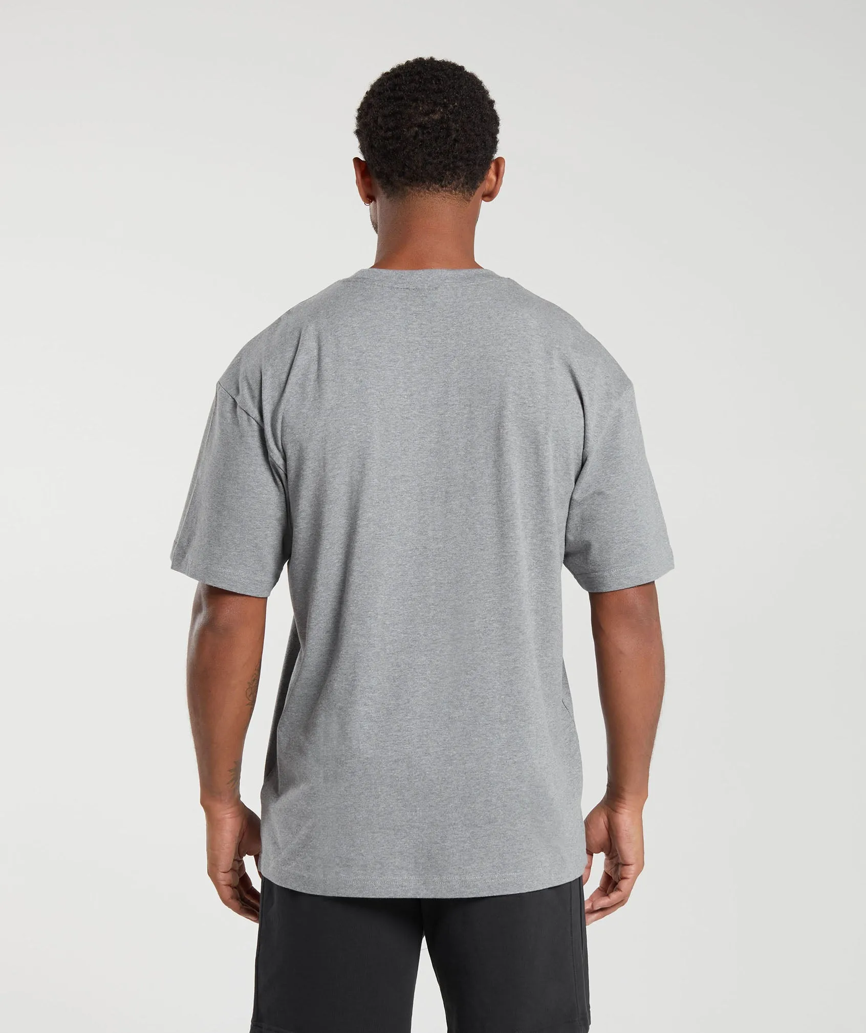 Gymshark Essential Oversized T-Shirt - Charcoal Grey Marl