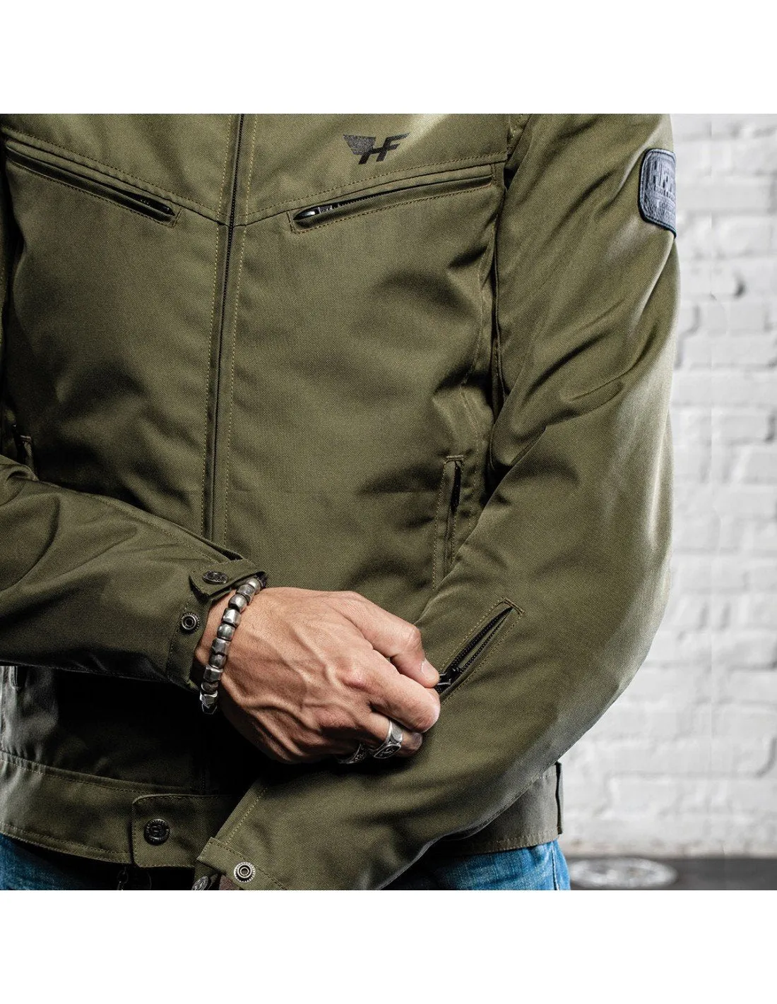 Holy Freedom - Ever Military Motorcycle Jacket - Military Green