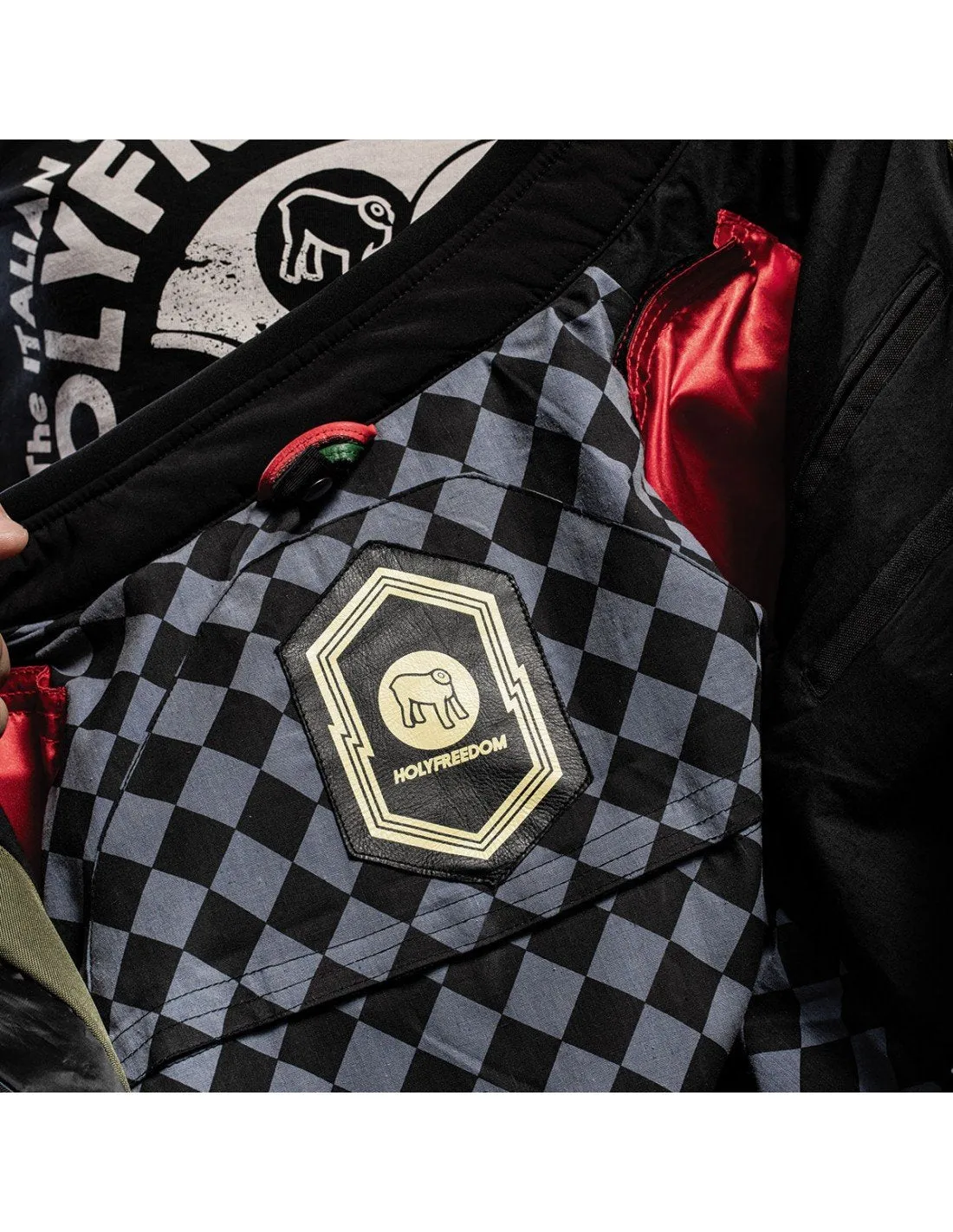 Holy Freedom - Ever Military Motorcycle Jacket - Military Green
