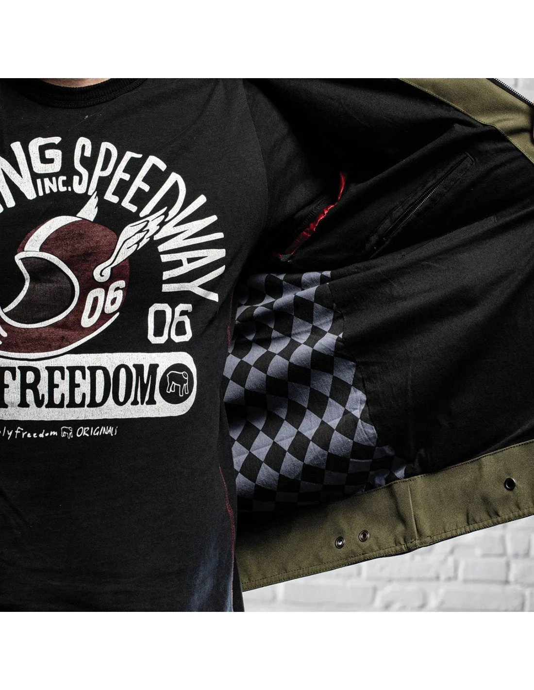 Holy Freedom - Ever Military Motorcycle Jacket - Military Green