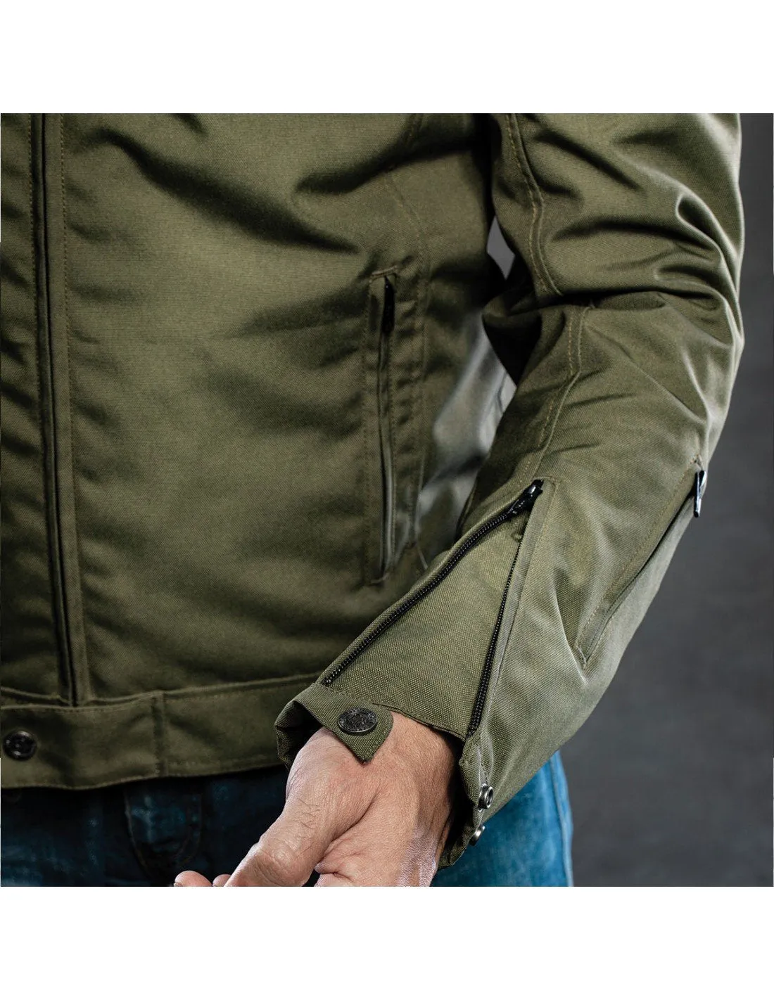 Holy Freedom - Ever Military Motorcycle Jacket - Military Green