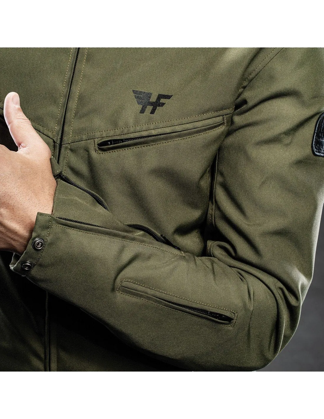 Holy Freedom - Ever Military Motorcycle Jacket - Military Green