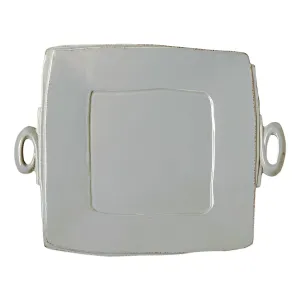 Lastra Square Handled Platter - Gray