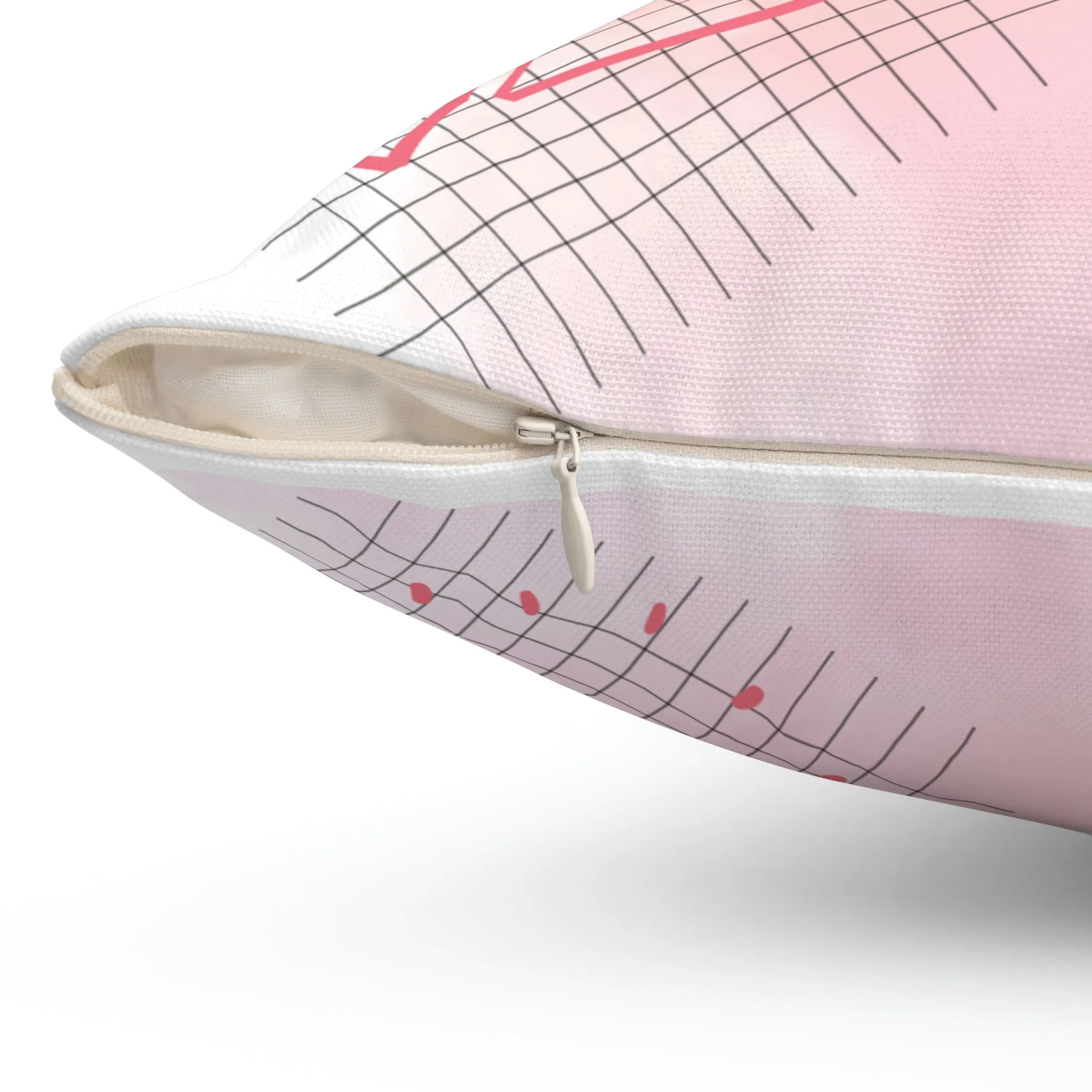love Spun Polyester Square Pillow