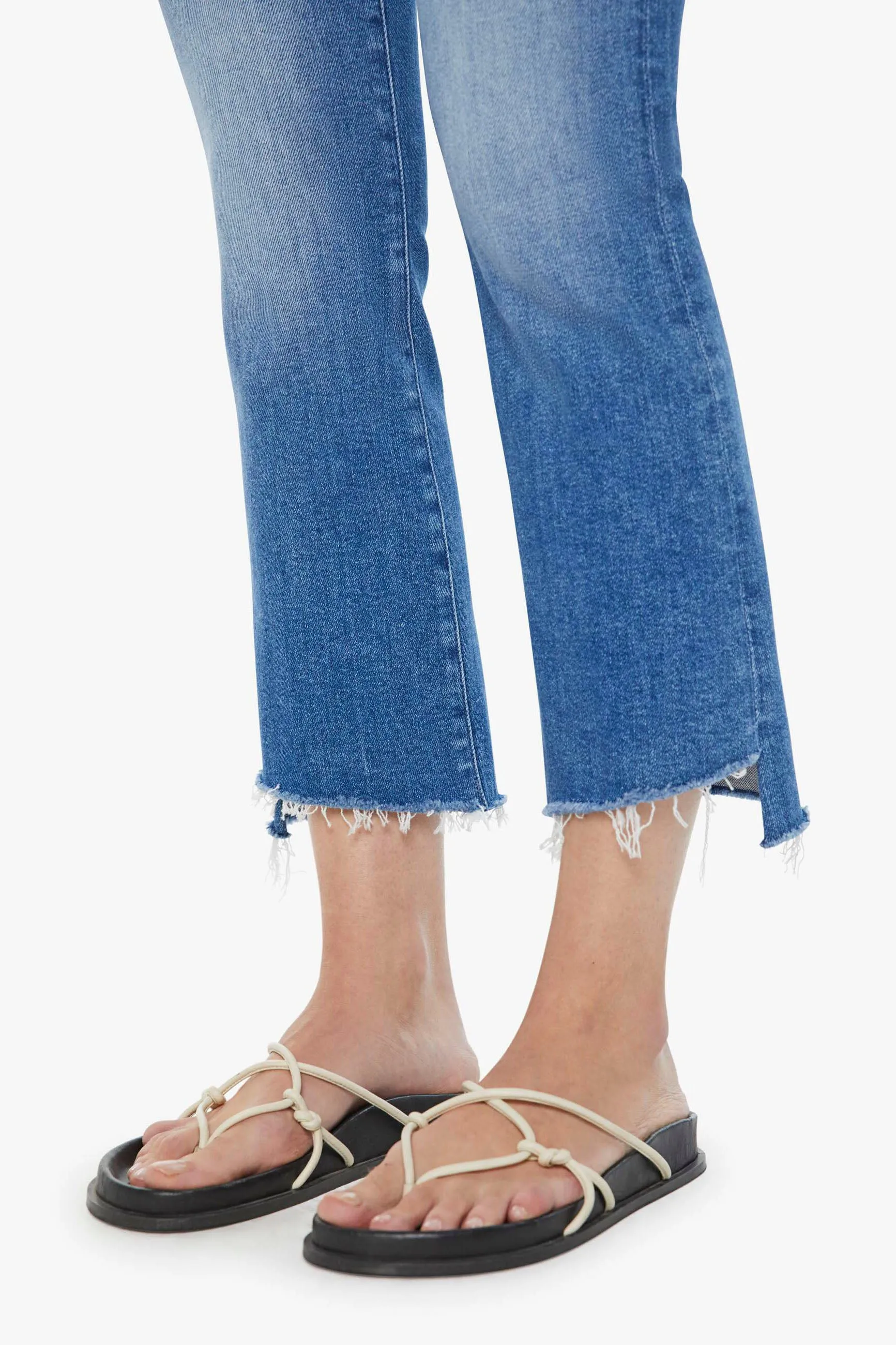 Mother The Insider Crop Step Fray