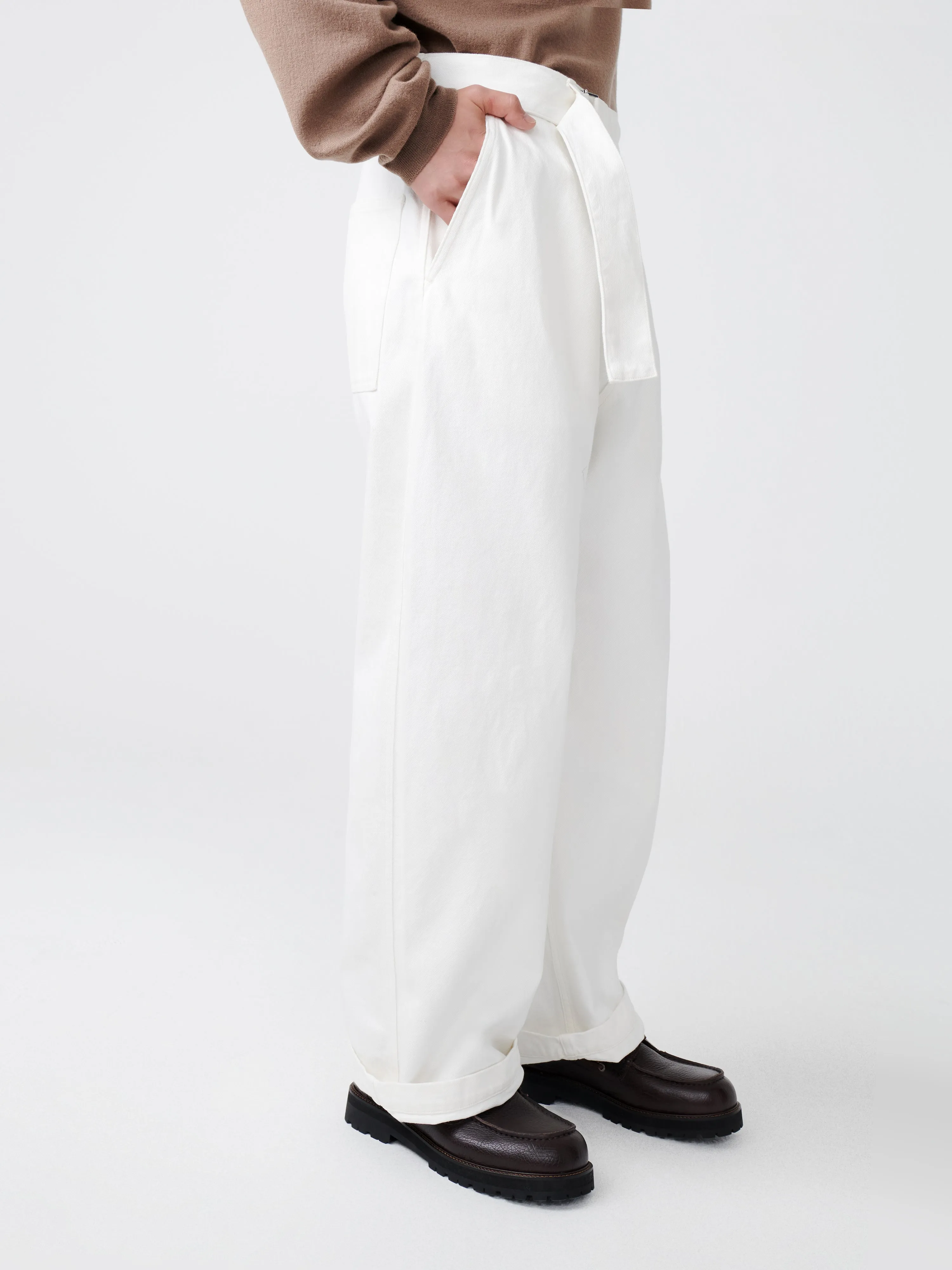 Now Denim Pant in White