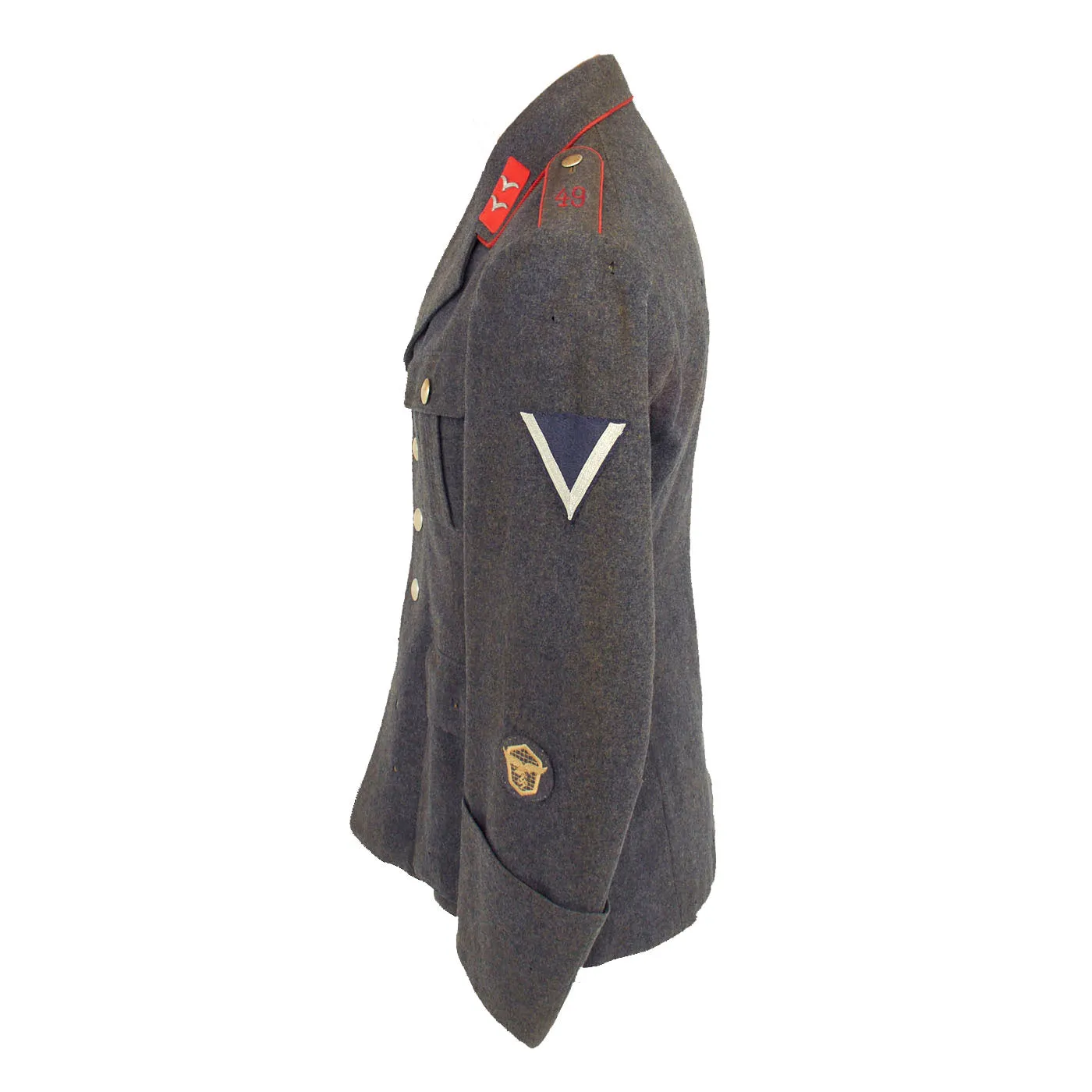 Original German WWII Named Luftwaffe 49th Flak Artillery Regiment Kanonier Enlisted Fliegerbluse Tunic - dated 1937