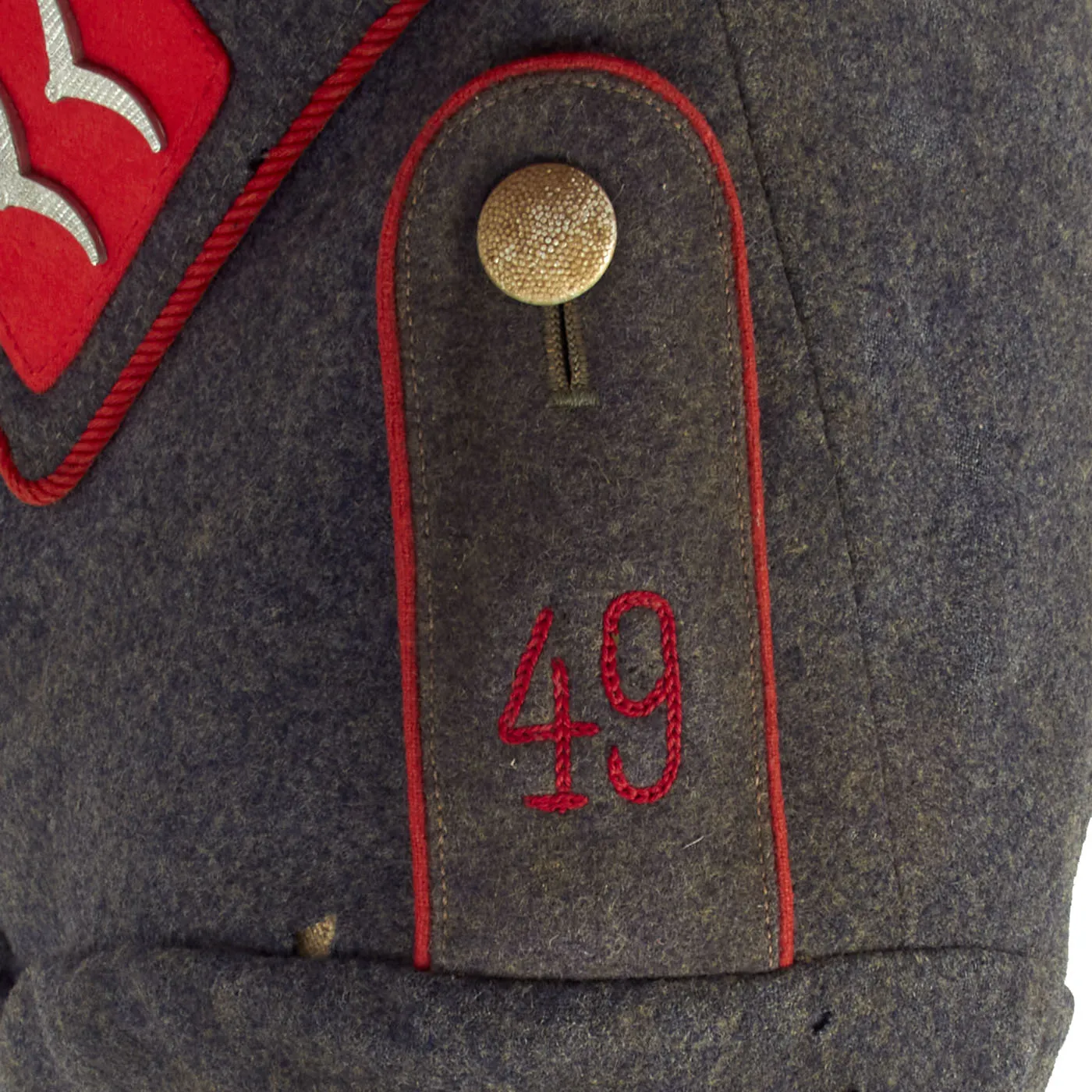 Original German WWII Named Luftwaffe 49th Flak Artillery Regiment Kanonier Enlisted Fliegerbluse Tunic - dated 1937
