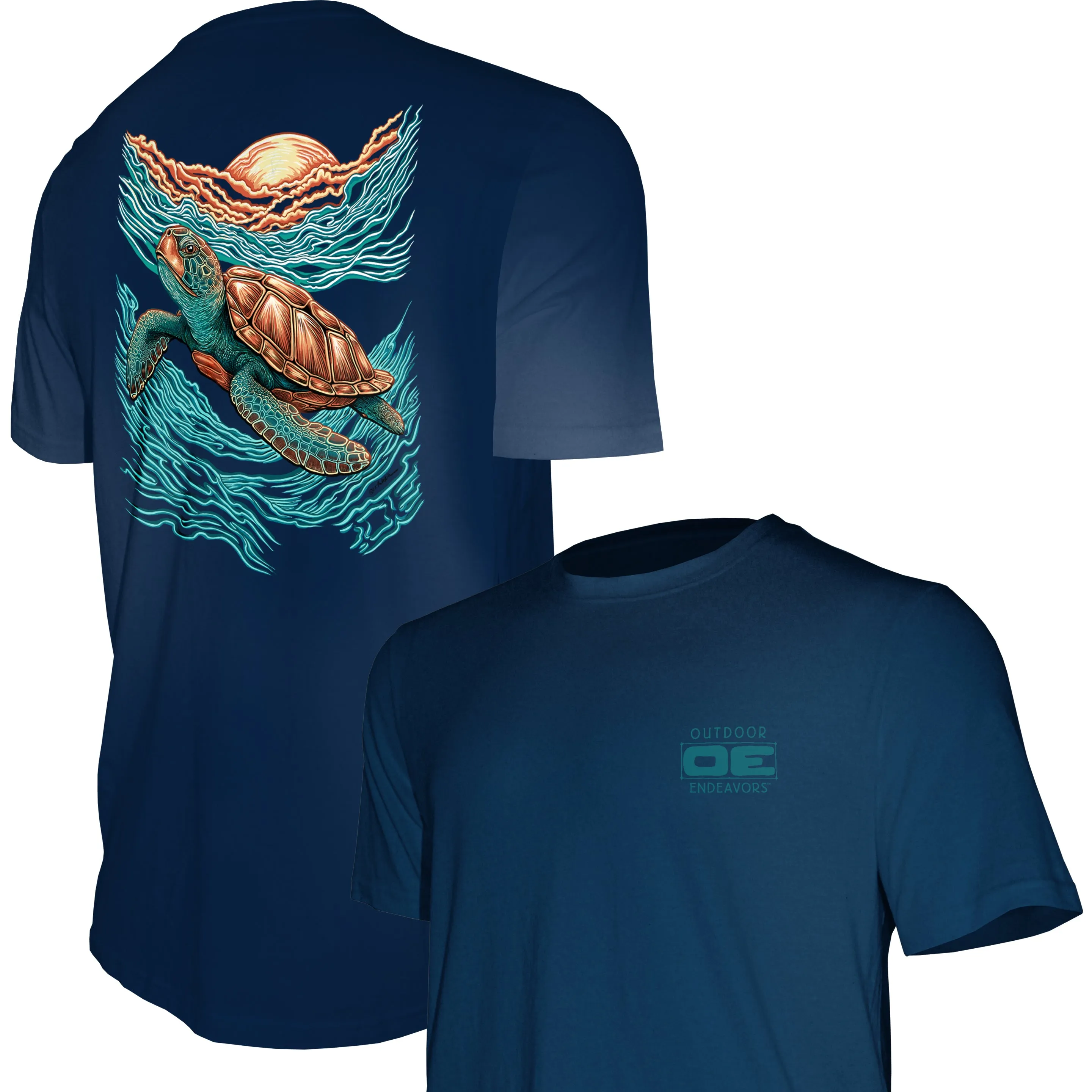Outdoor Endeavors Out There- Graphic Tee - Sea Turtle