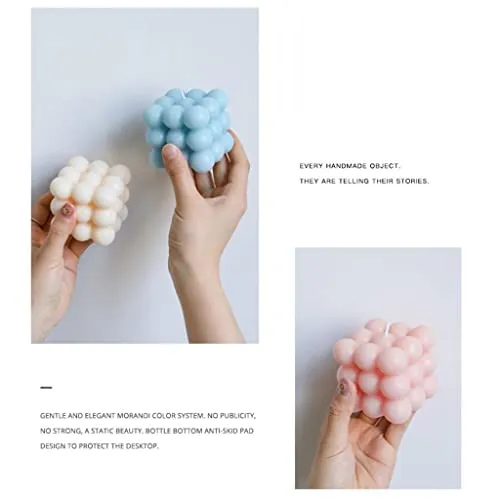 Pinakine® Cube Candle Soy Wax Small INS Bedroom Office Nursery Decor Dessert Candle Light Blue|Home & Garden| Home D?©cor| Candles|53054114PNKL