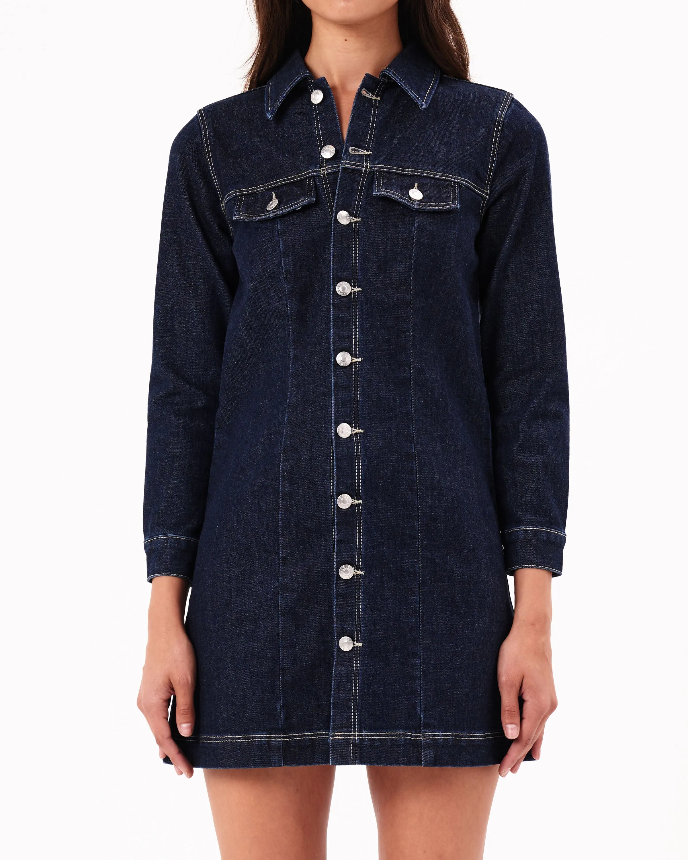 ROLLAS - Morgan Dress Alice - Dark Denim