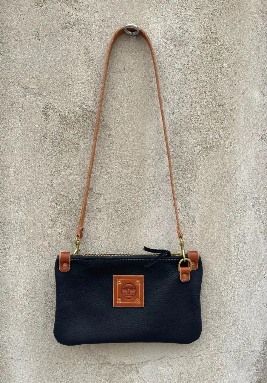 RTS- Micro Messenger Bag in Black