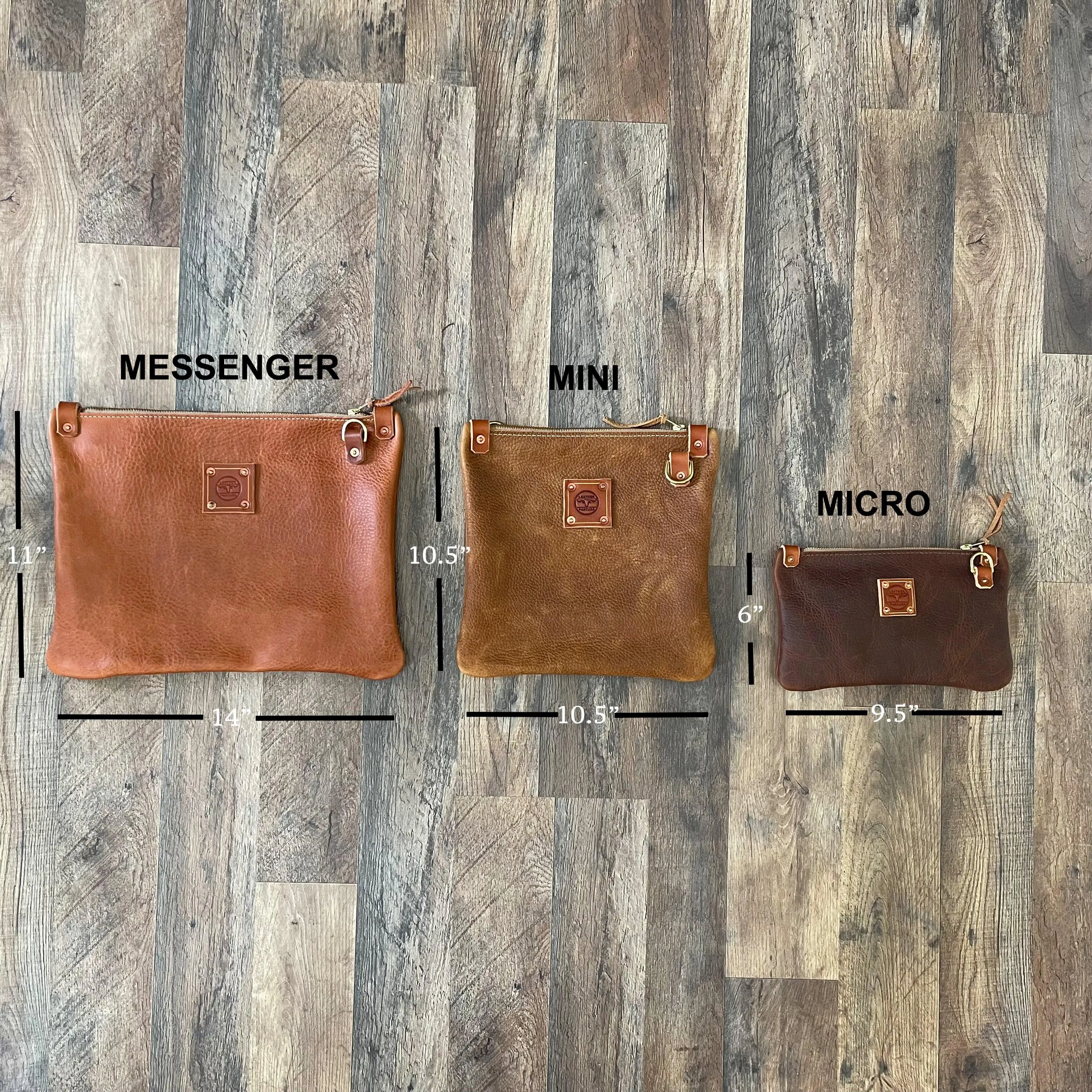 RTS- Micro Messenger Bag in Black