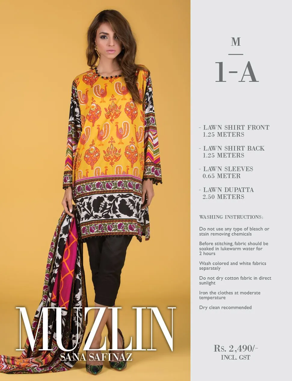 Sana Safinaz Muzlin Lawn Collection – M1-01A