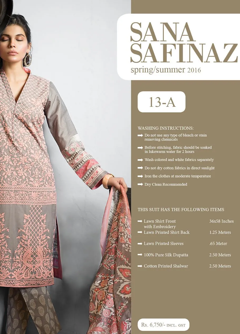 Sana Safinaz Spring/Summer Lawn Collection 2016 – 13A