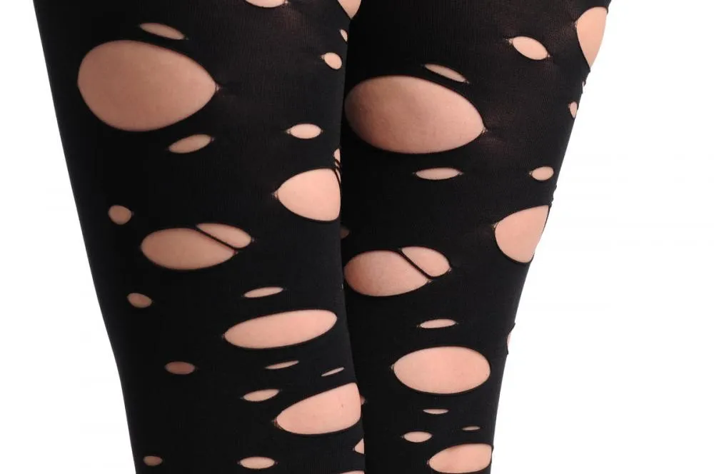 Semi Footless With Ripped At The Back