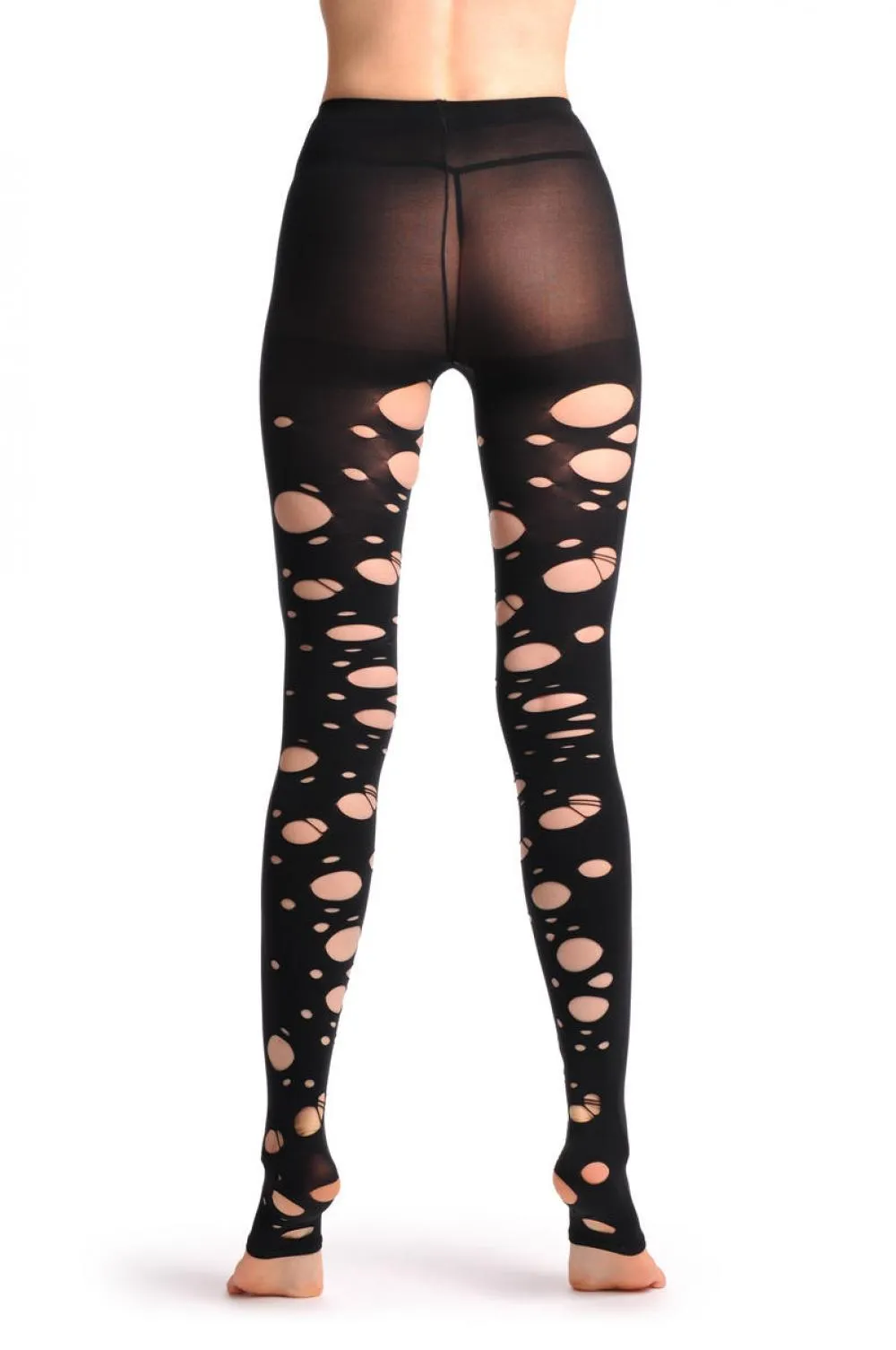 Semi Footless With Ripped At The Back