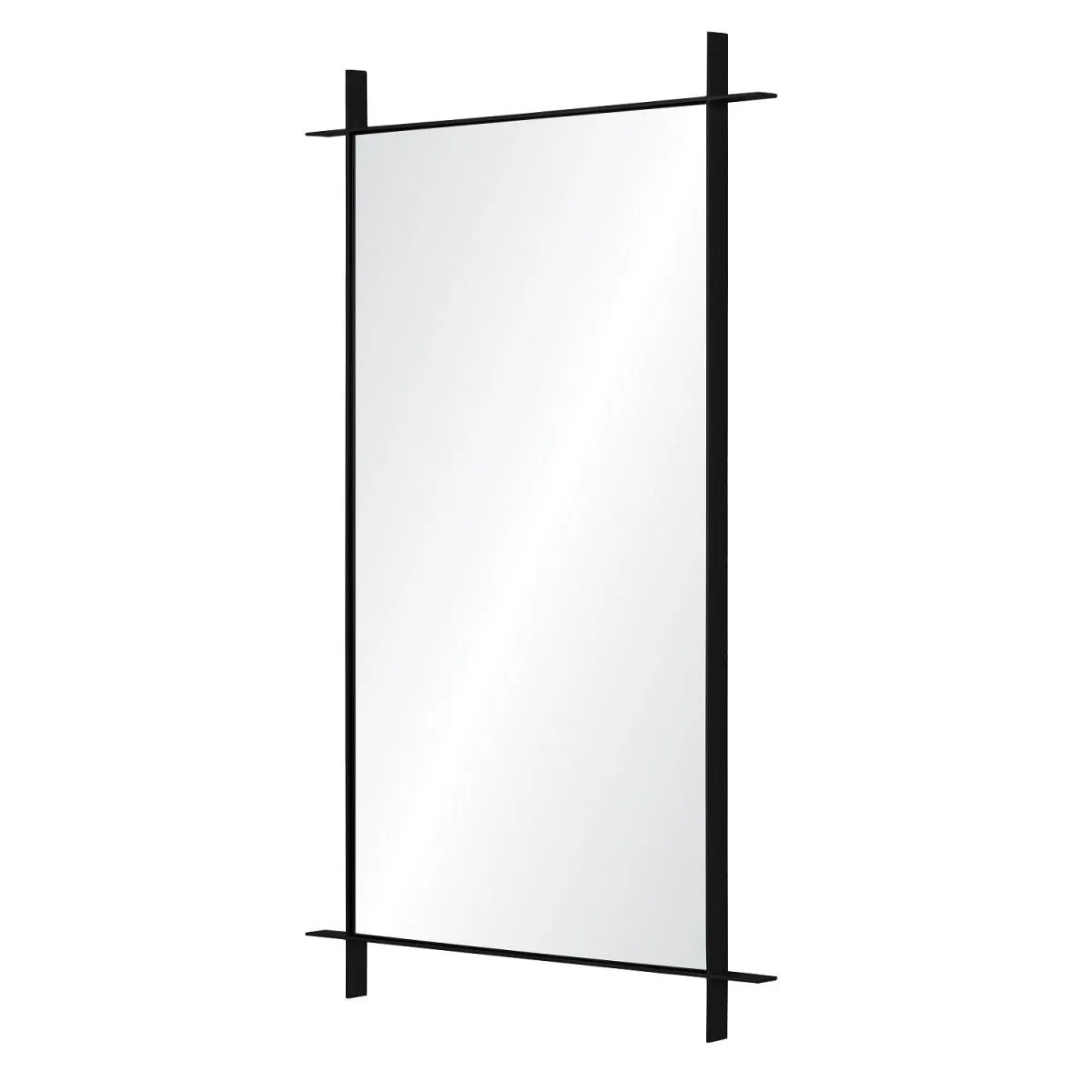 Sienna Black Nickel Wall Mirror by Barclay Butera