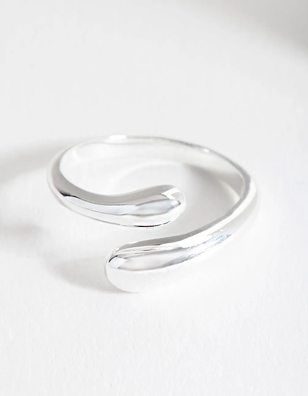 Sterling Silver Organic Open Ring