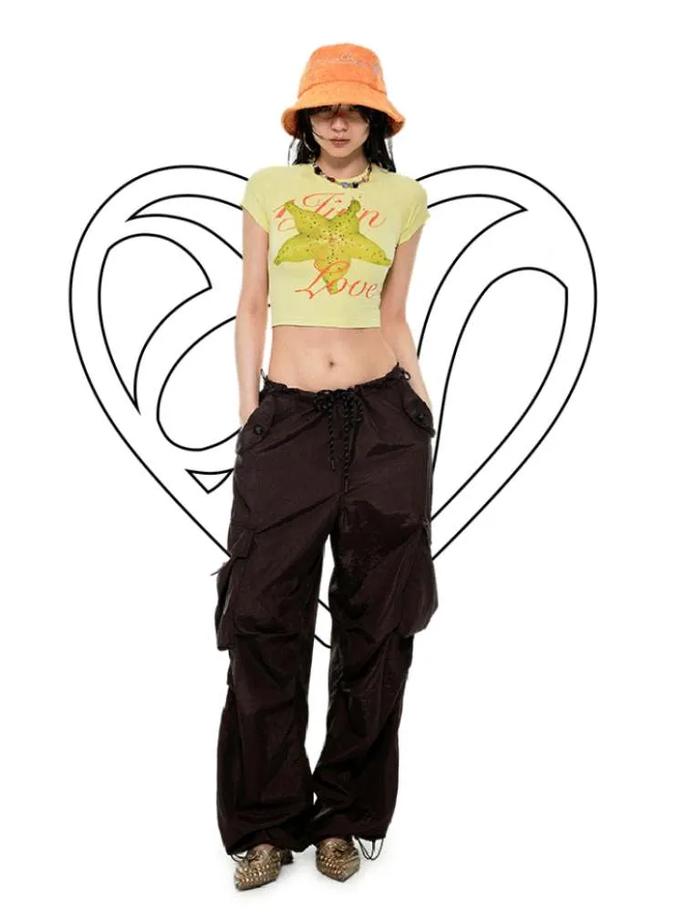 Summer Fruit Printed Tight Fit Short T-Shirt【s0000009130】