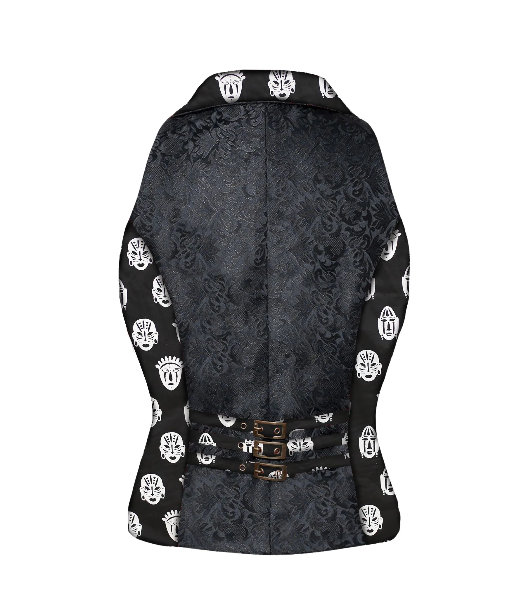 Tribal printed Gothic Ladies Waistcoat